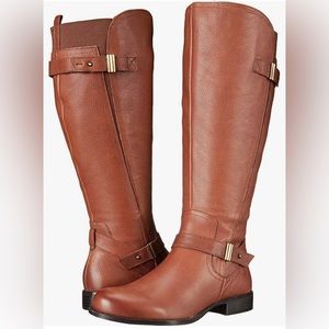 Naturalizer “Joan” Wide Calf Tan Riding Boot - Woman’s Size 8M